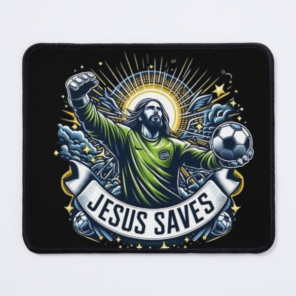 Item preview, jesus saves soccer".Jesus Saves Hockey designed and sold by Obinne.
