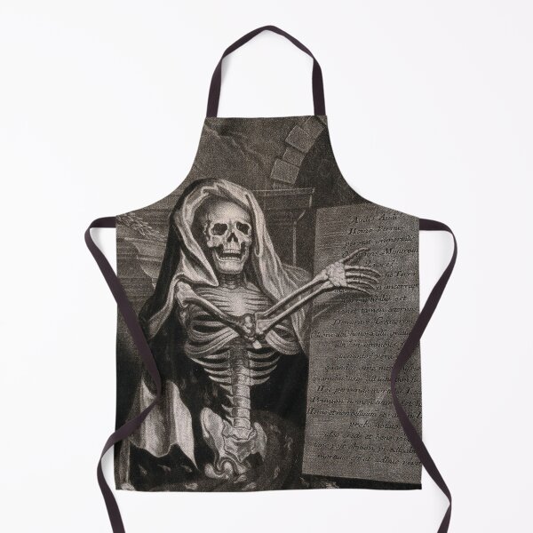 Item preview, Memento Mori: Skeleton pointing at a plaque designed and sold by monsterplanet.