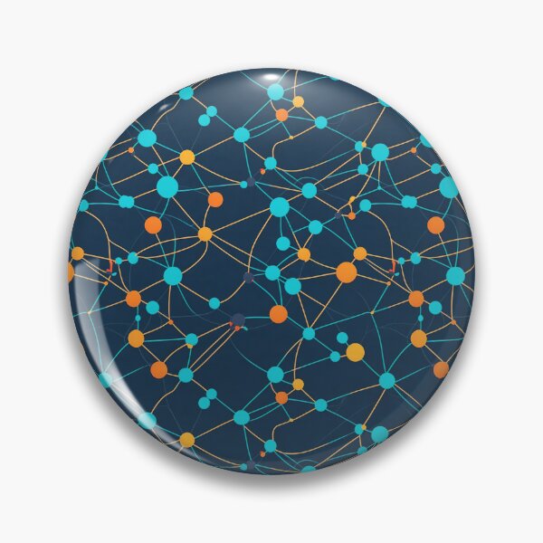 Item preview, Connection design, interconnected nodes pattern designed and sold by CoolPixels.