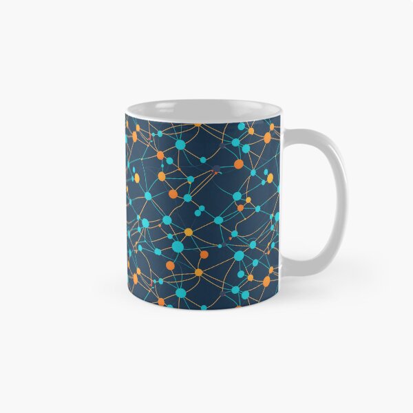 Item preview, Connection design, interconnected nodes pattern designed and sold by CoolPixels.