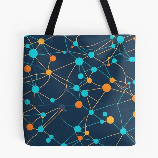 Item preview, Connection design, interconnected nodes pattern designed and sold by CoolPixels.