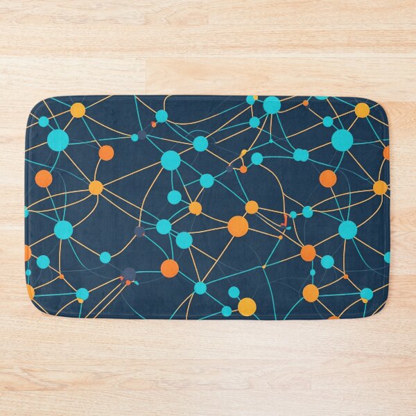 Item preview, Connection design, interconnected nodes pattern designed and sold by CoolPixels.