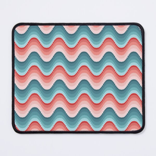 Item preview, Bargello wave pattern in pink and blue - seamless pattern designed and sold by colorofmagic.