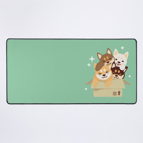 Item preview, Four cute Shiba Inu dogs in a crate designed and sold by MINIMOillu.