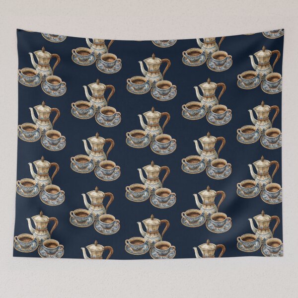 Item preview, Arabic Coffee Pot and Cups designed and sold by Alicia Chee.