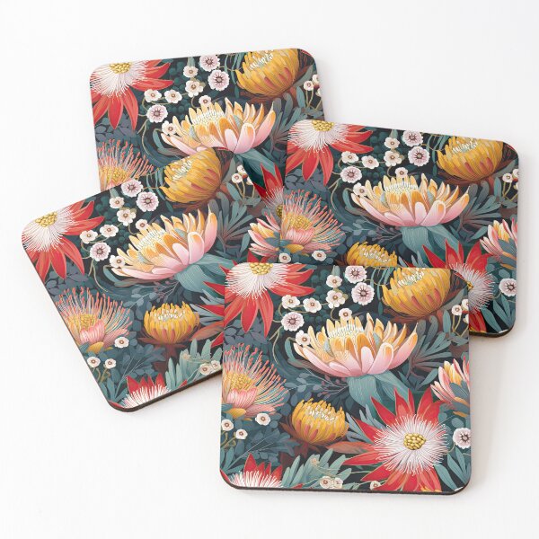 Item preview, Australian Native Botanical Pattern Abstract Australian Flowers designed and sold by Eden Digital Creative.