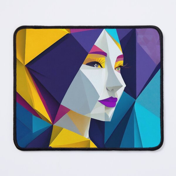 Item preview, Geometric Woman Portrait Illustration designed and sold by MakeInShop.