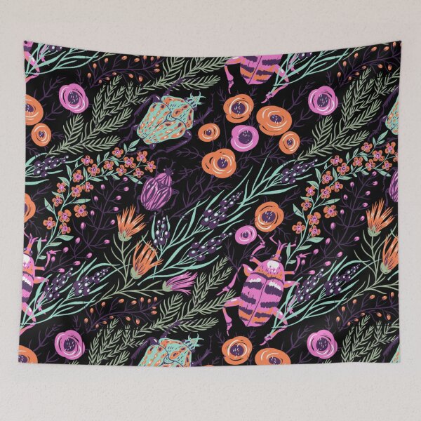 Item preview, Beetle and flowers designed and sold by Vilemo.