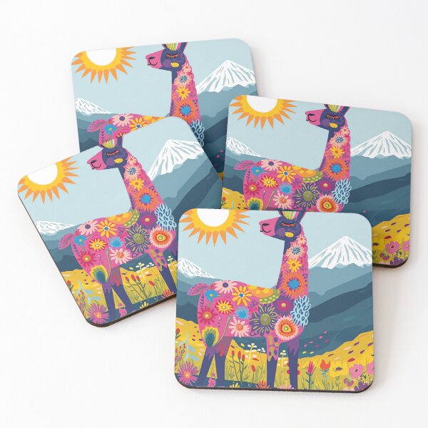 Item preview, Colorful Llama Adventure designed and sold by cute-animals99.