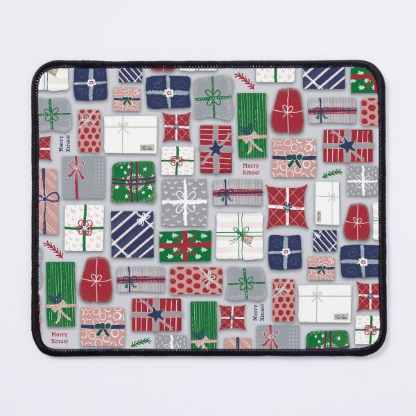 Item preview, Christmas presents on gray - seamless pattern designed and sold by colorofmagic.