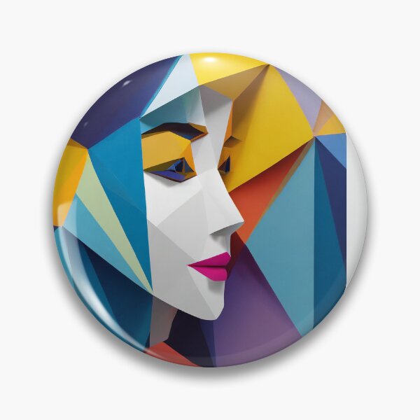 Item preview, Geometric Woman Portrait Illustration designed and sold by MakeInShop.