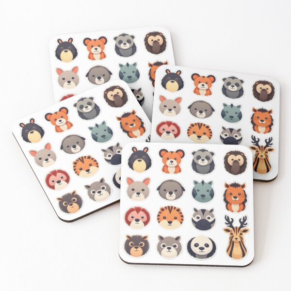 Item preview, animal stickers designed and sold by KARVCRAFTS .