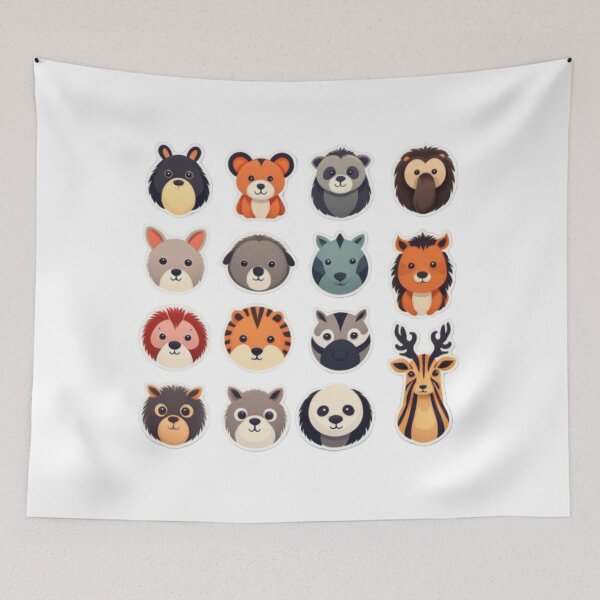 Item preview, animal stickers designed and sold by KARVCRAFTS .