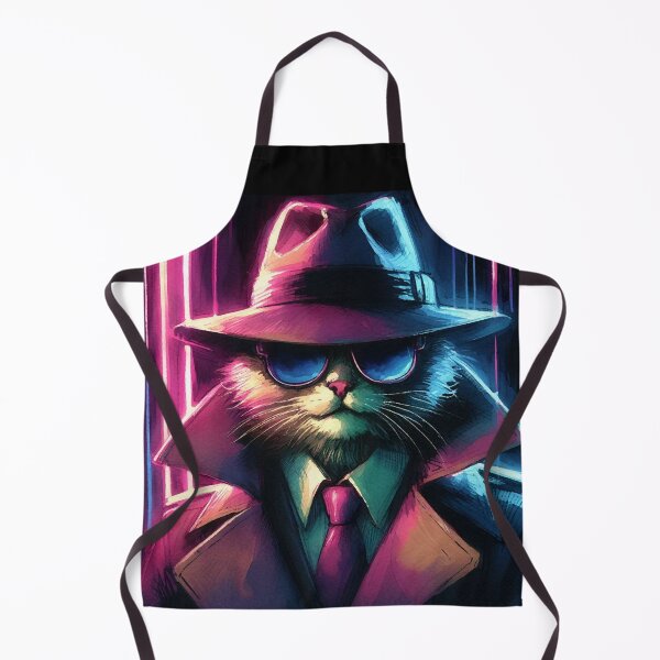 Item preview, Private Detective Cat 80s [Neon Noir] designed and sold by RESToRAPTOR.
