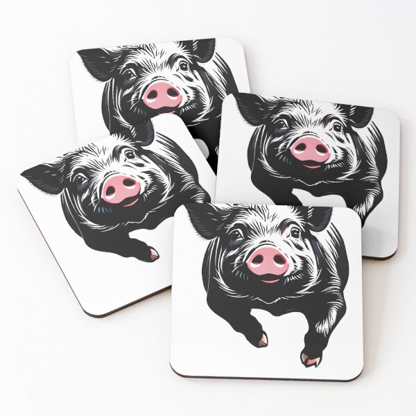 Item preview, A cool pig with white and black color mix designed and sold by Babajexodas.