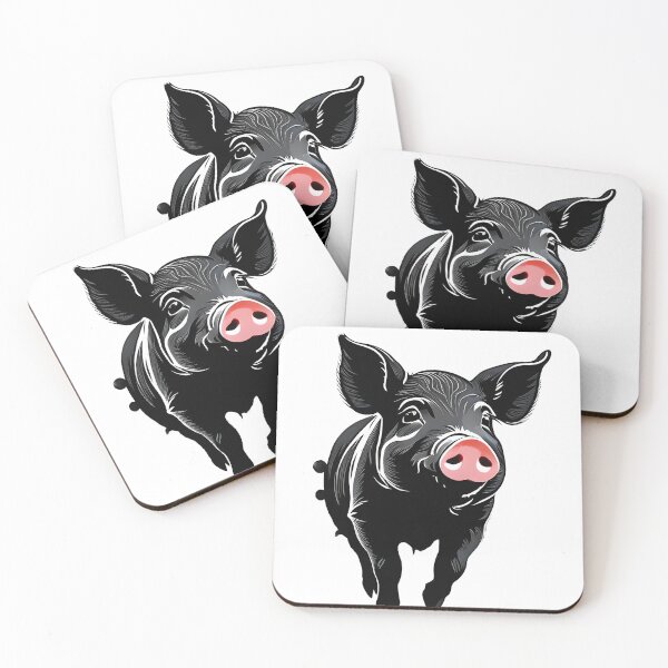 Item preview, A cool pig with white and black color mix designed and sold by Babajexodas.