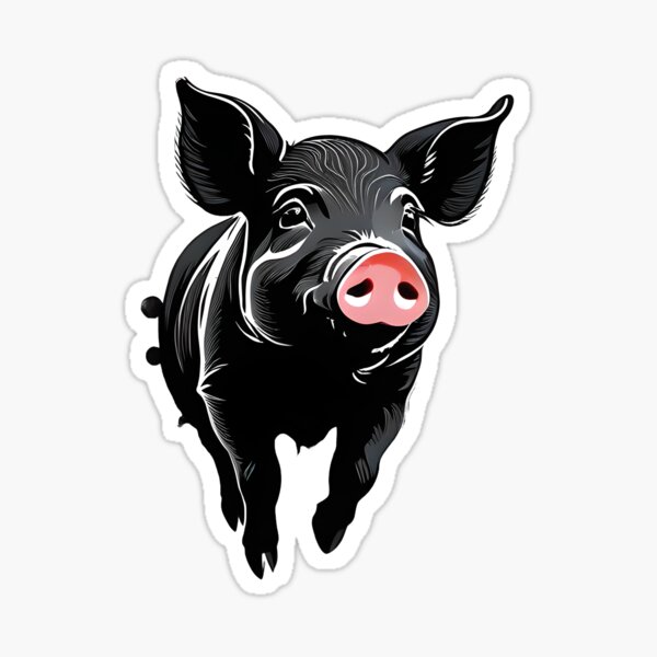 Artikel-Vorschau von Ein cooles Schwein mit weißem und schwarzem Farbmix, designt und verkauft von Babajexodas.