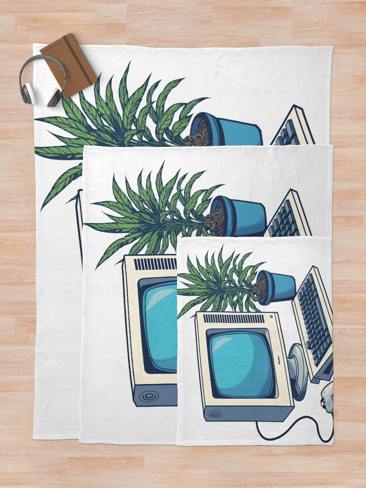 Thumbnail 5 of 6, Throw Blanket, Retro Computing (Design Only) designed and sold by NextLevelThread.