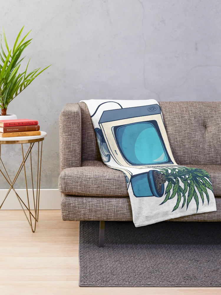Thumbnail 2 of 6, Throw Blanket, Retro Computing (Design Only) designed and sold by NextLevelThread.