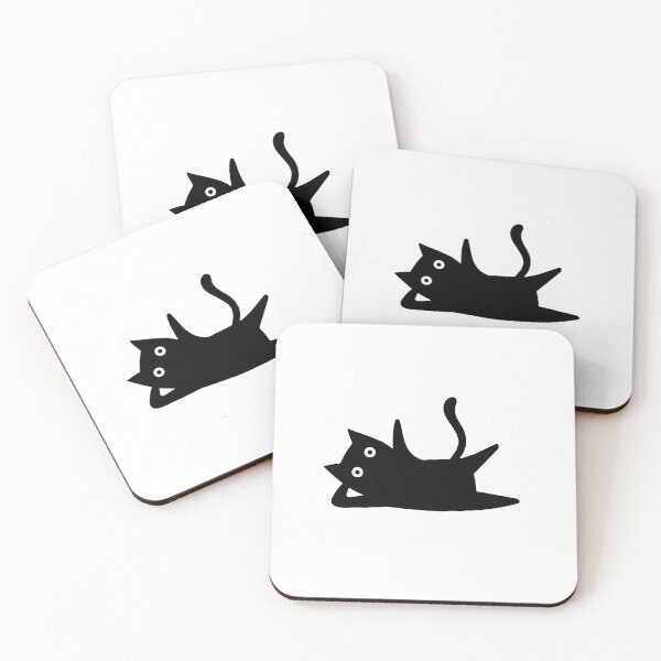 Item preview, Funny black cat lying down designed and sold by mrcrazyCat.