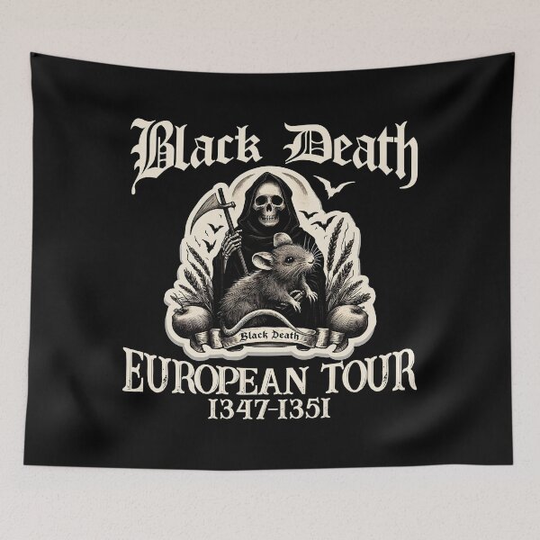 Item preview, Black Death European Tour 1347-1351, Death And Rat designed and sold by cuteeshop.