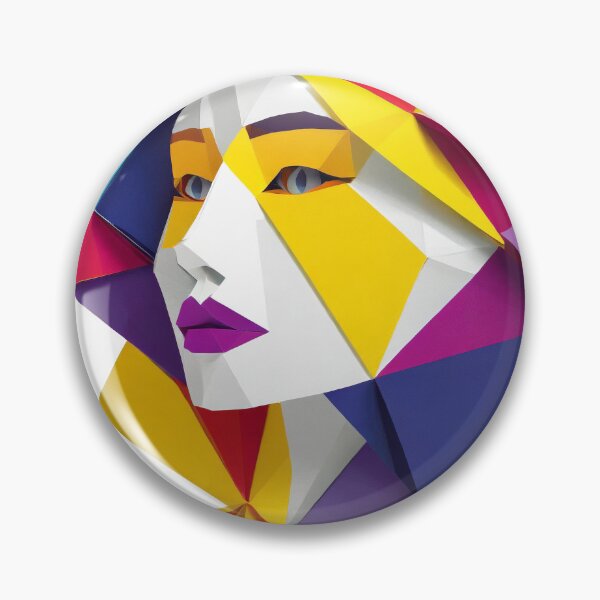 Item preview, Geometric Woman Portrait Illustration designed and sold by MakeInShop.