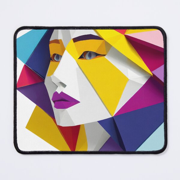 Item preview, Geometric Woman Portrait Illustration designed and sold by MakeInShop.