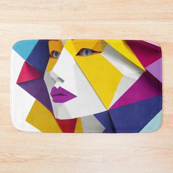 Item preview, Geometric Woman Portrait Illustration designed and sold by MakeInShop.