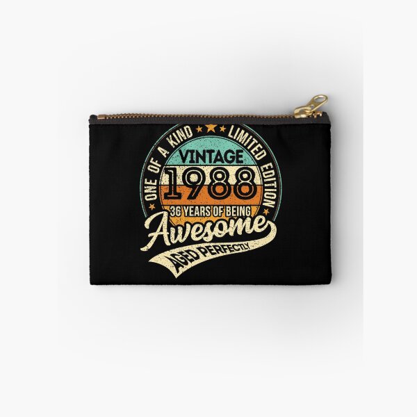 Item preview, One of a kind - Vintage 1988 - 36 years of being awesome - aged perfectly - limited edition - 2024 birthday designed and sold by oudinmeissArt.