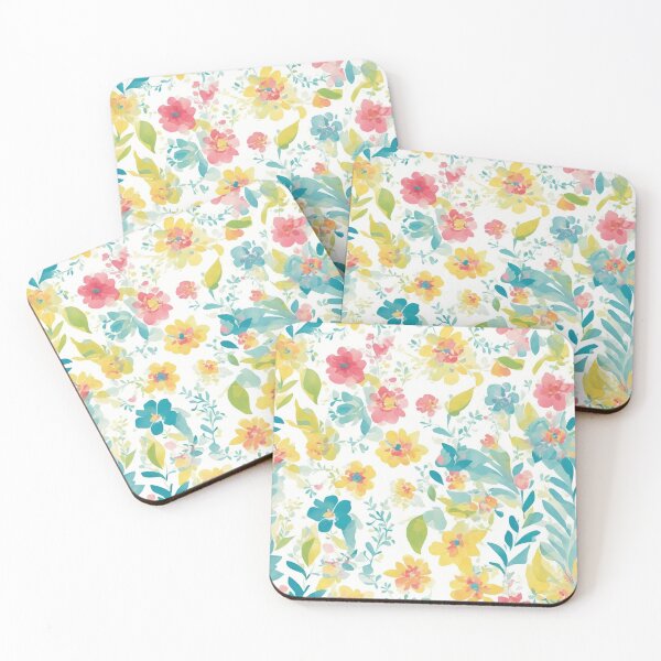 Item preview, New Beginnings, brightly colored flowers, leaves designed and sold by CoolPixels.