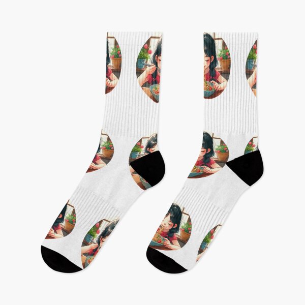 Item preview, Girl Eating Spaghetti designed and sold by Azrora.