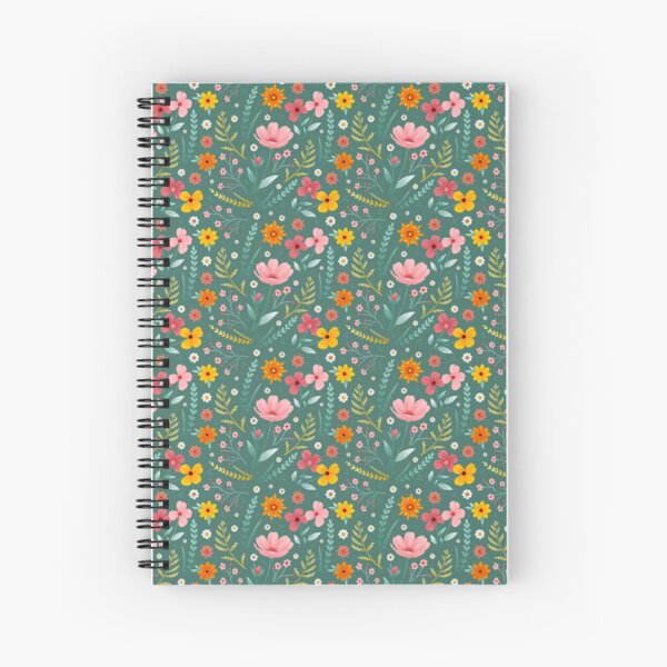 Spring floral pattern - botanical spring Spiral Notebook