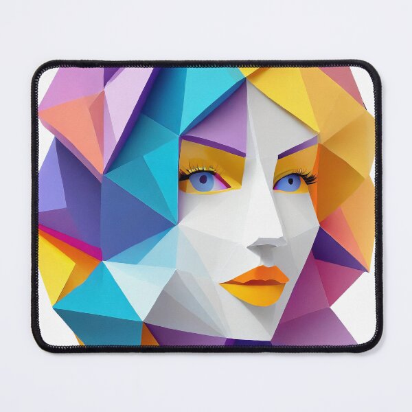 Item preview, Geometric Woman Portrait Illustration designed and sold by MakeInShop.