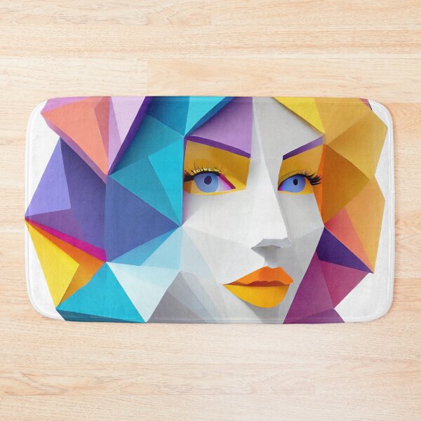 Item preview, Geometric Woman Portrait Illustration designed and sold by MakeInShop.
