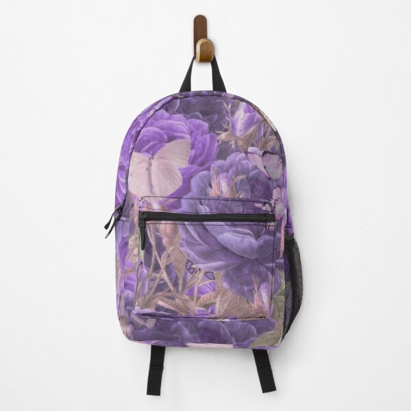 Item preview, Vintage Aesthetic Purple Garden With Butterflies  designed and sold by Asmaa Abdul-Azim.