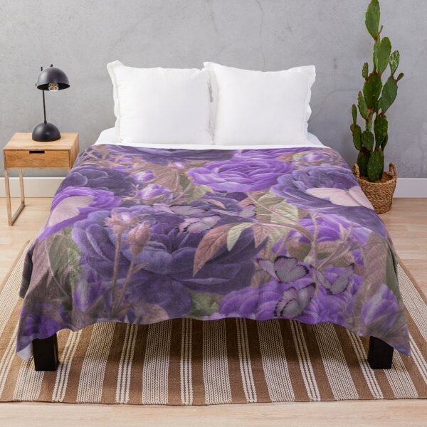 Item preview, Vintage Aesthetic Purple Garden With Butterflies designed and sold by Asmaa Abdul-Azim.