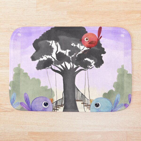 Item preview, Black tree and coloured birds designed and sold by Vilemo.