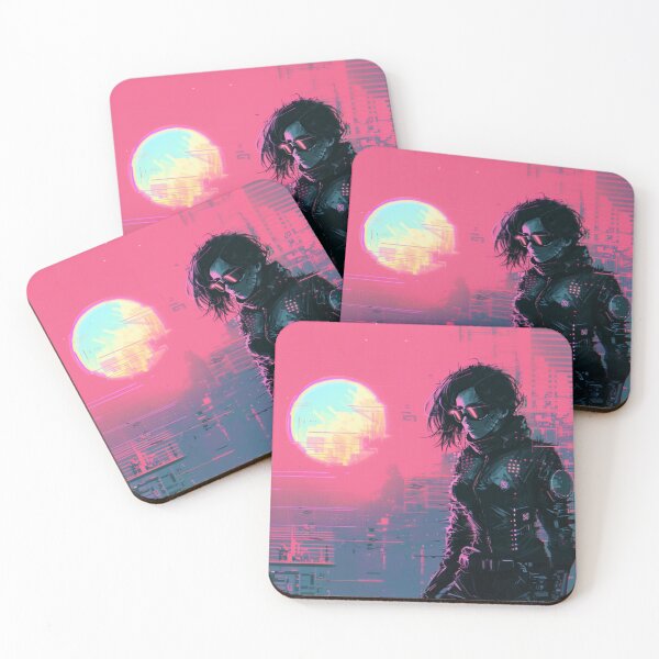 Item preview, Synthpop 80s Retrowave Girl In Glasses designed and sold by Nightarcade.