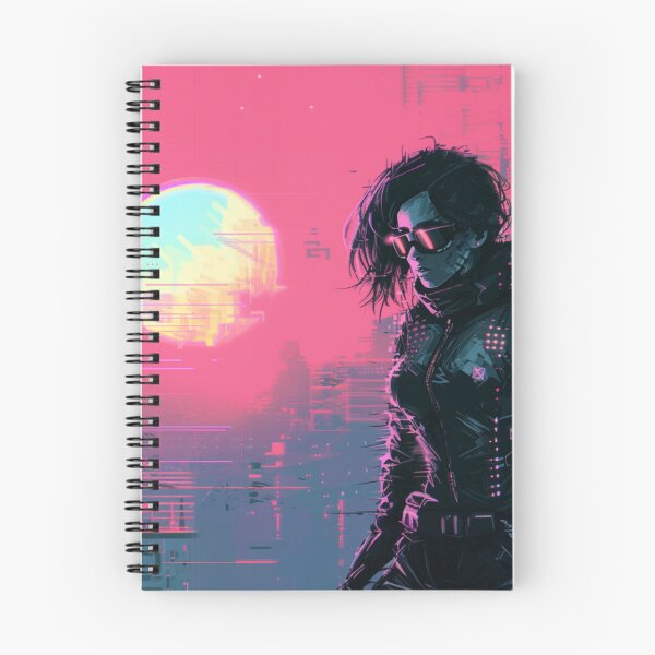 Item preview, Synthpop 80s Retrowave Girl In Glasses designed and sold by Nightarcade.