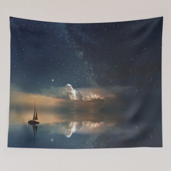 Item preview, Milky way , ocean designed and sold by Creative-draw.