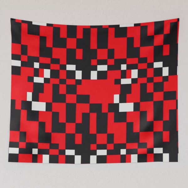 Item preview, Red and Black Checkers, bold pattern designed and sold by CoolPixels.