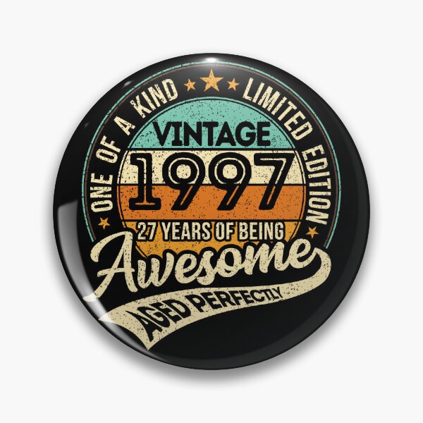 Item preview, One of a kind - Vintage 1997 - 27 years of being awesome - aged perfectly - limited edition - 2024 birthday designed and sold by oudinmeissArt.