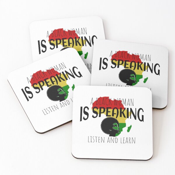 Item preview, A Black Woman Is Speaking designed and sold by Furahisha.
