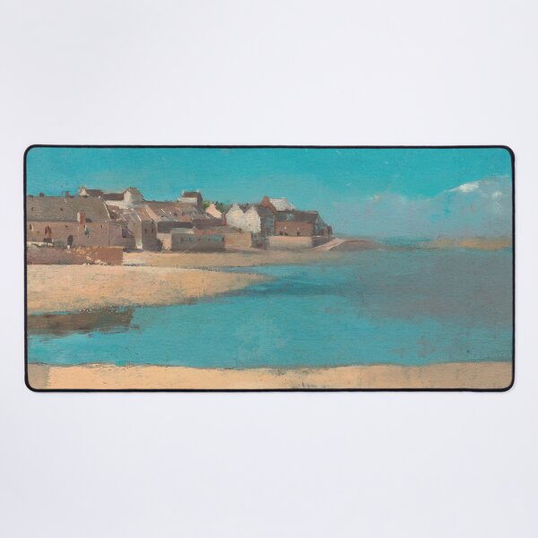 Item preview, Vintage French Brittany Seascape Oil Painting | P5 designed and sold by Piccolo Fiore Prints.