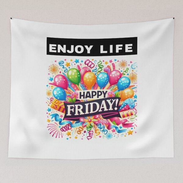 Item preview, Happy Friday-Enjoy Life Design designed and sold by Focus-Photo-PG.