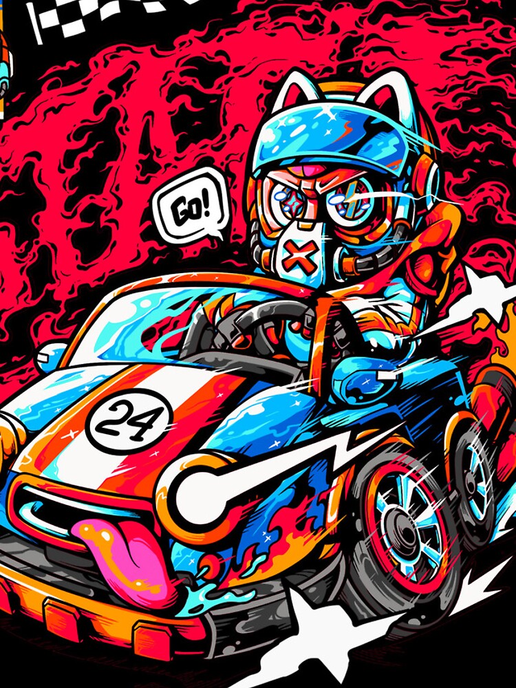 Thumbnail 4 of 4, iPhone Case, Fun Racer designed and sold by Woketoon.