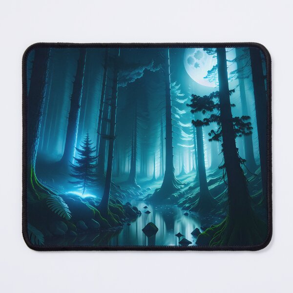 Item preview, Luminescent Whispers: Mystical Moonlit Forest designed and sold by PureSavagery.