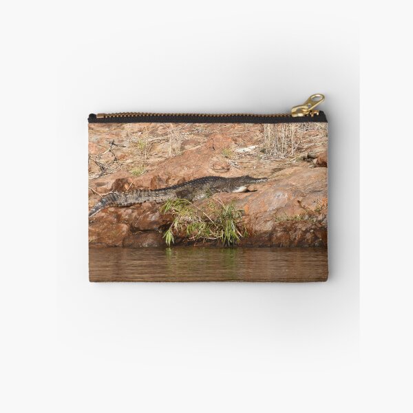 Item preview, A crocodile sunning on a rock. designed and sold by EAnneH.