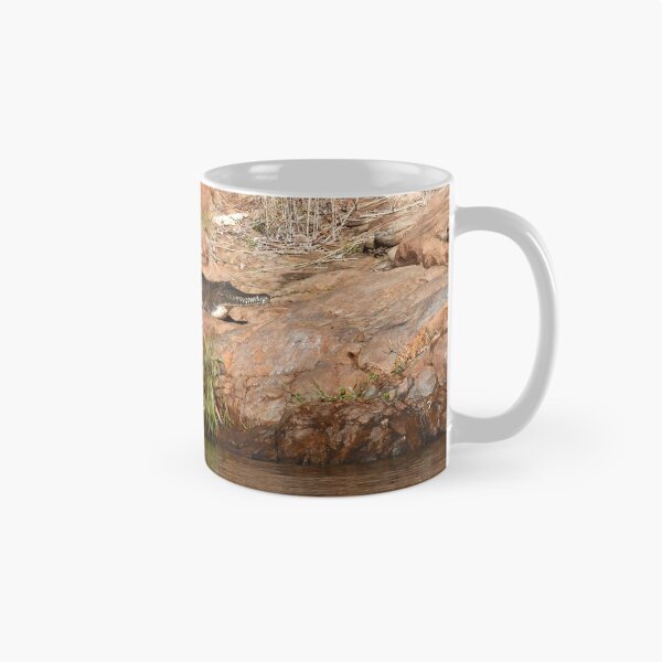 Item preview, A crocodile sunning on a rock. designed and sold by EAnneH.