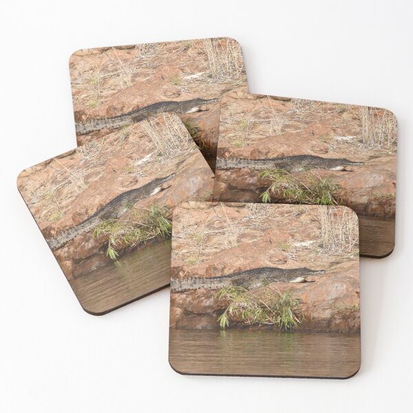 Item preview, A crocodile sunning on a rock. designed and sold by EAnneH.